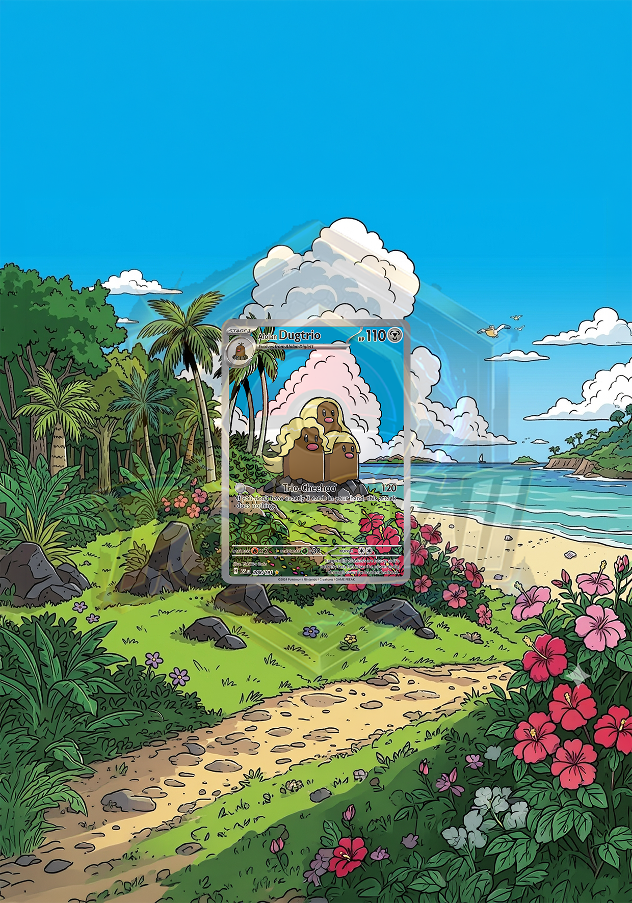Ramka Prostokątna 30x21 Alolan Dugtrio (SSP 208)