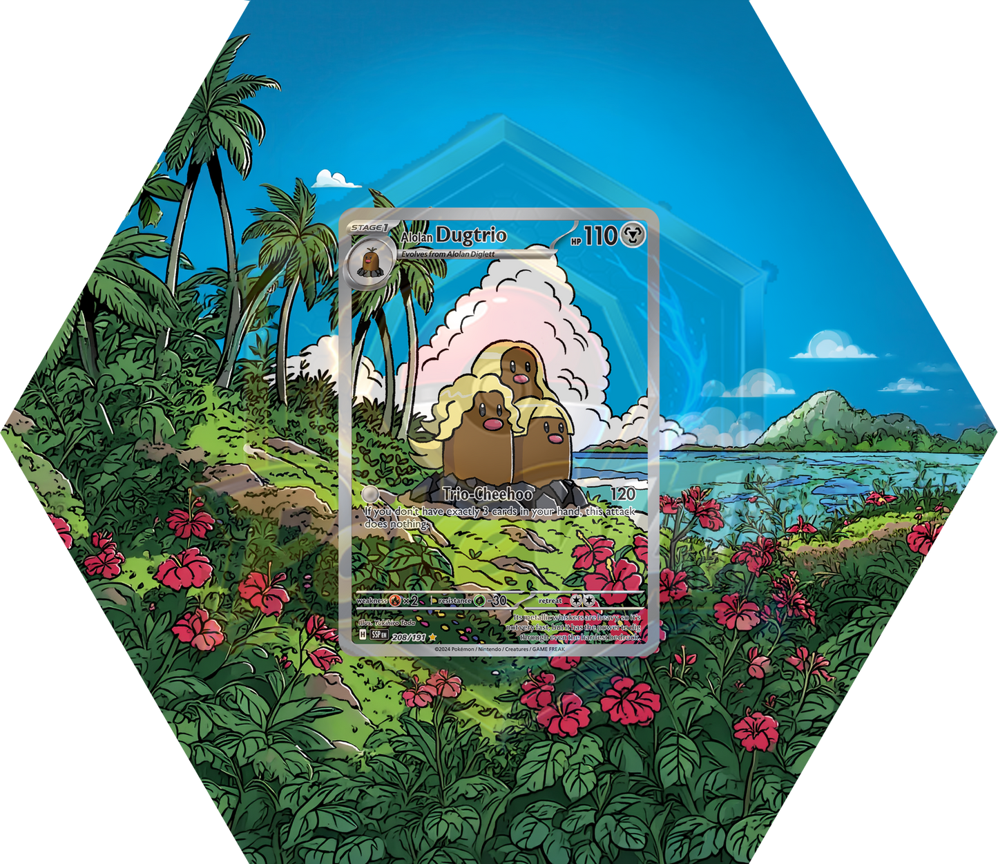 Ramka Hexagon Alolan Dugtrio (SSP 208)