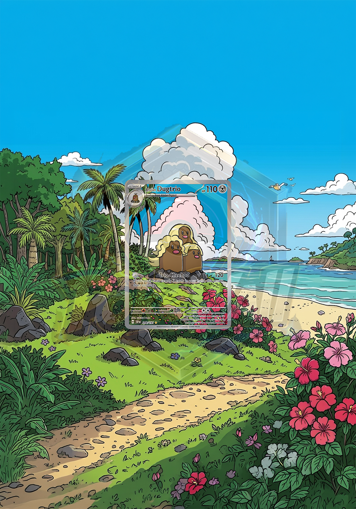 Ramka Prostokątna 30x21 Alolan Dugtrio (SSP 208)