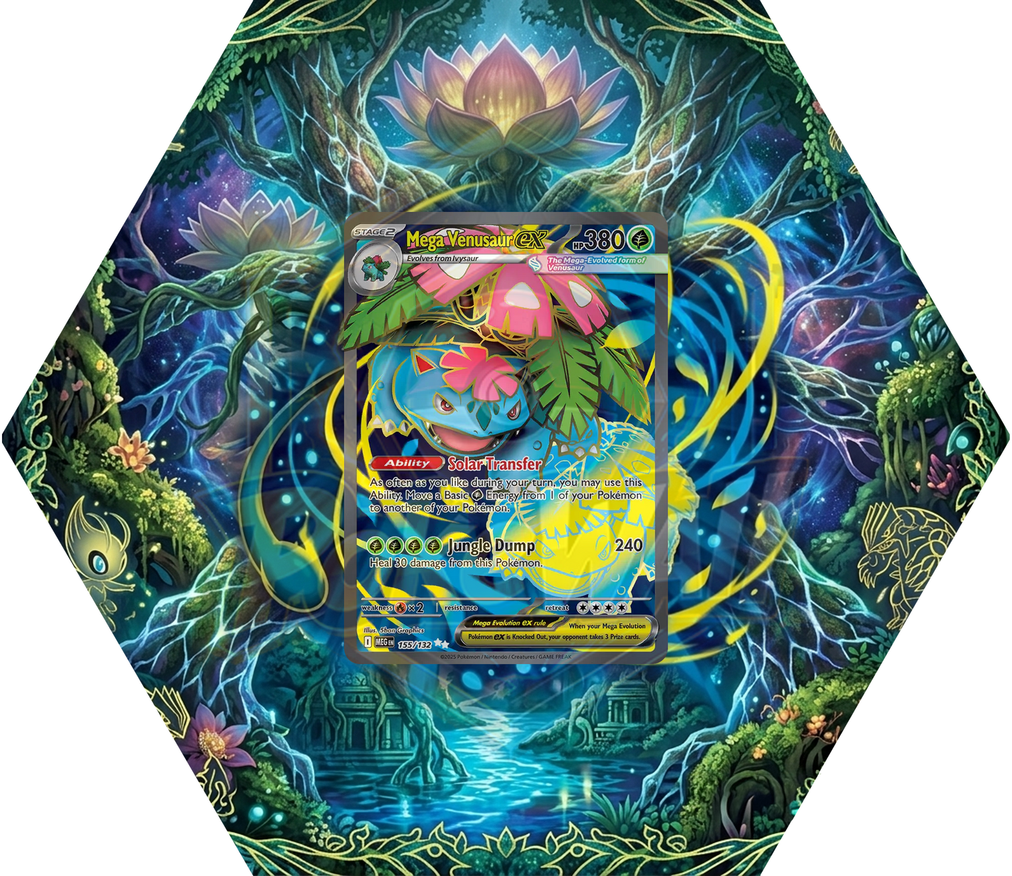 Ramka Hexagon Mega Venusaur EX (MEG 156)