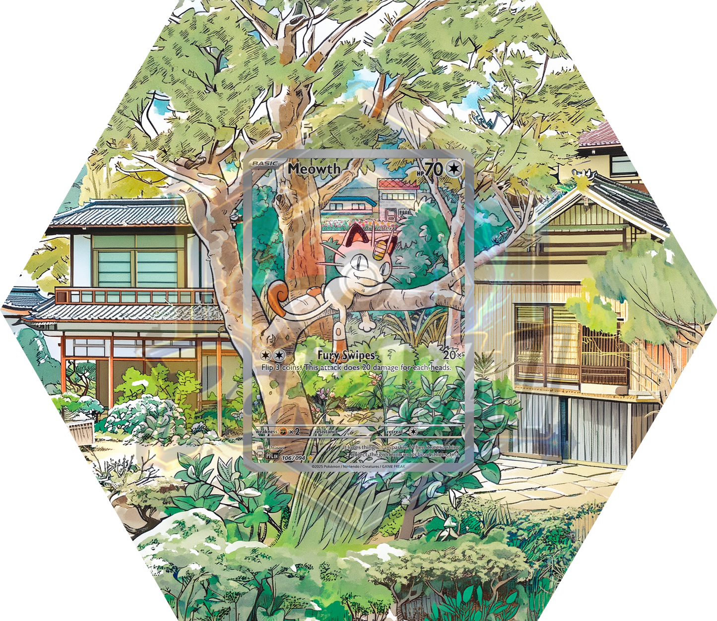 Ramka Hexagon Meowth (PFL 106)