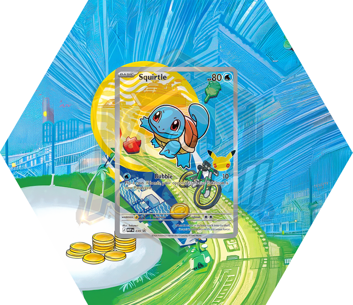 Ramka Hexagon Squirtle - First Partners (MEP 039)