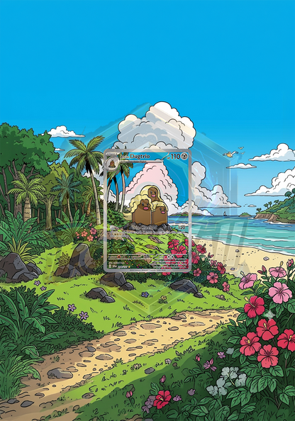 Ramka Prostokątna 30x21 Alolan Dugtrio (SSP 208)