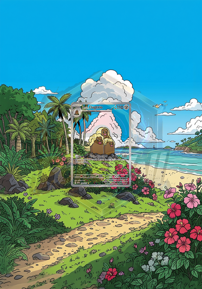 Ramka Prostokątna 30x21 Alolan Dugtrio (SSP 208)