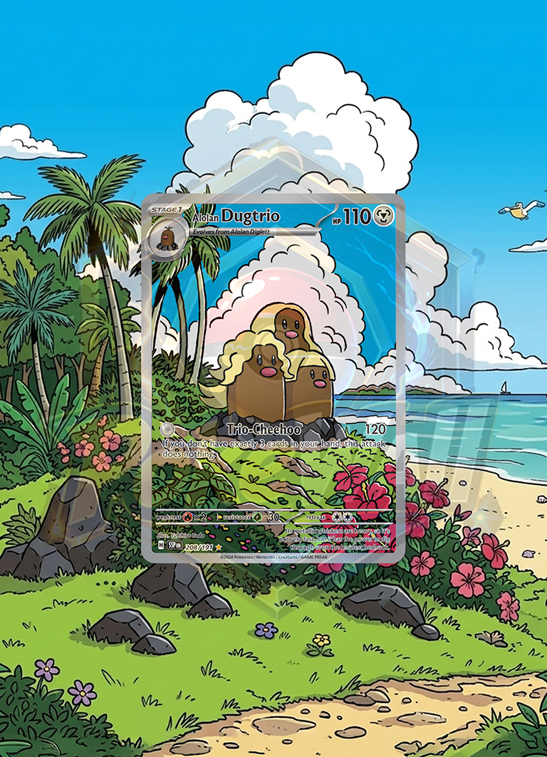 Ramka Prostokątna 18x13 Alolan Dugtrio (SSP 208)