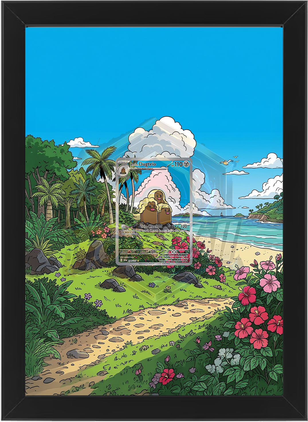 Ramka Prostokątna 30x21 Alolan Dugtrio (SSP 208)