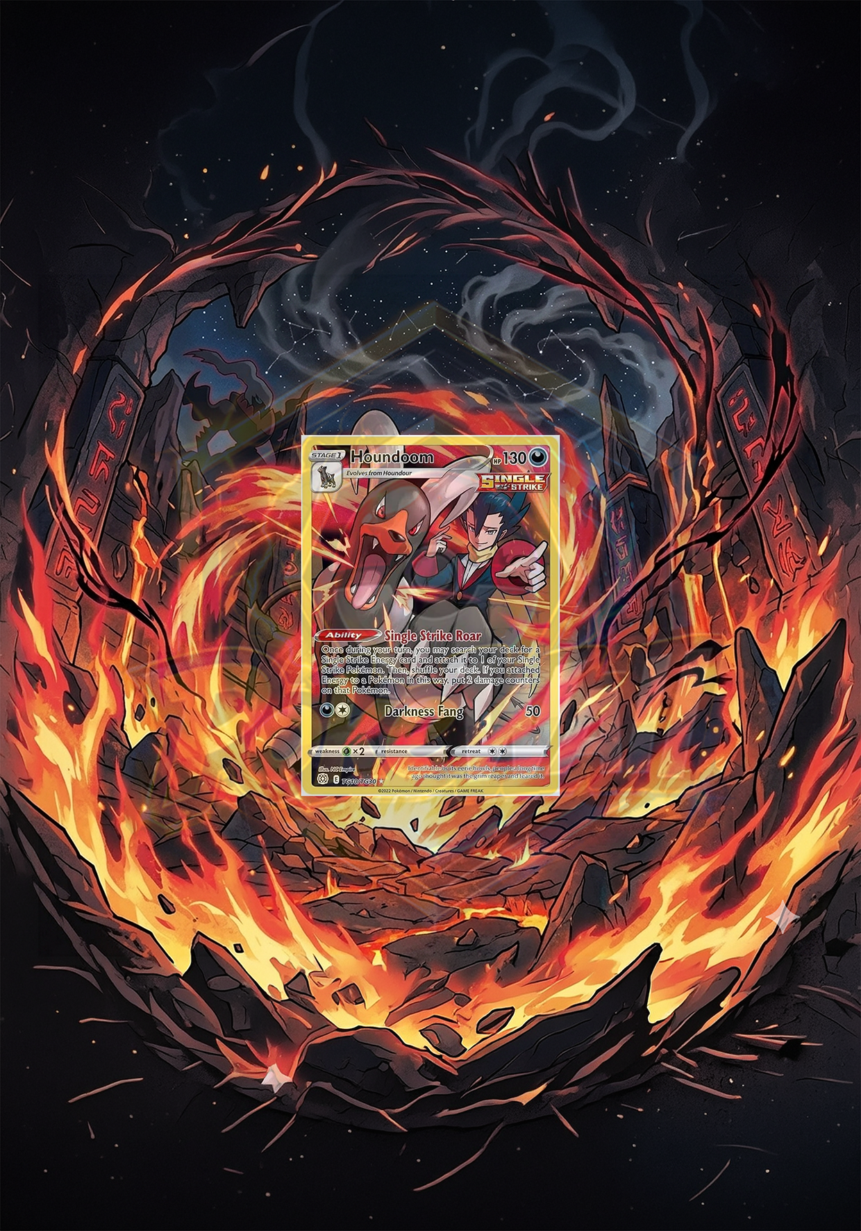 Ramka Prostokątna 30x21 Houndoom (TG10/TG30)